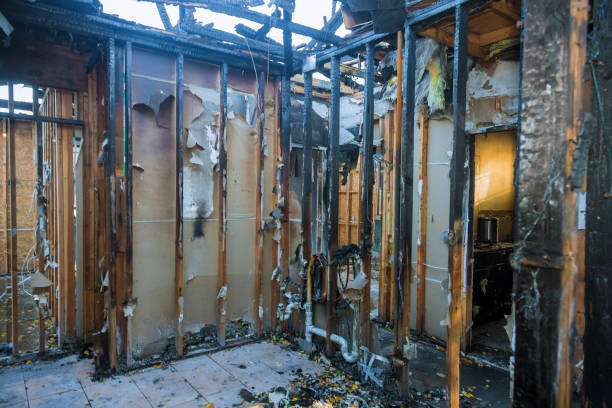 Professional Emergency Fire Cleanup technician working in Spindale, NC